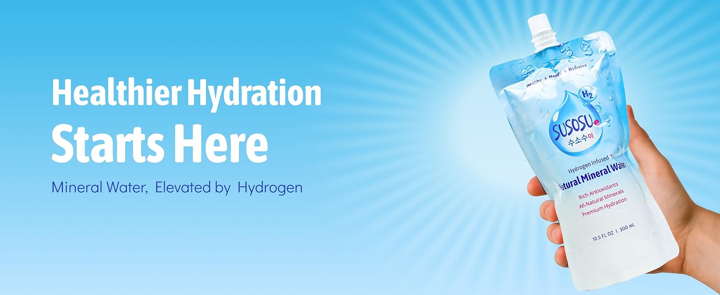 Healthier Hydration Mineral Water, Elevated by Hydrogen