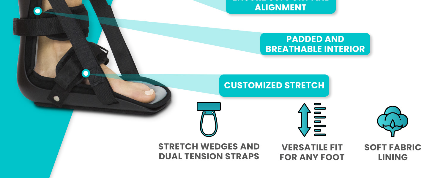 Night splint for plantar fasciitis women and men