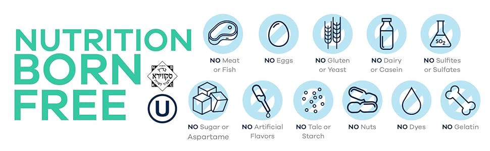 egg gluten yeast allergin dairy sulfites sugar artificial flavors gmo non free no