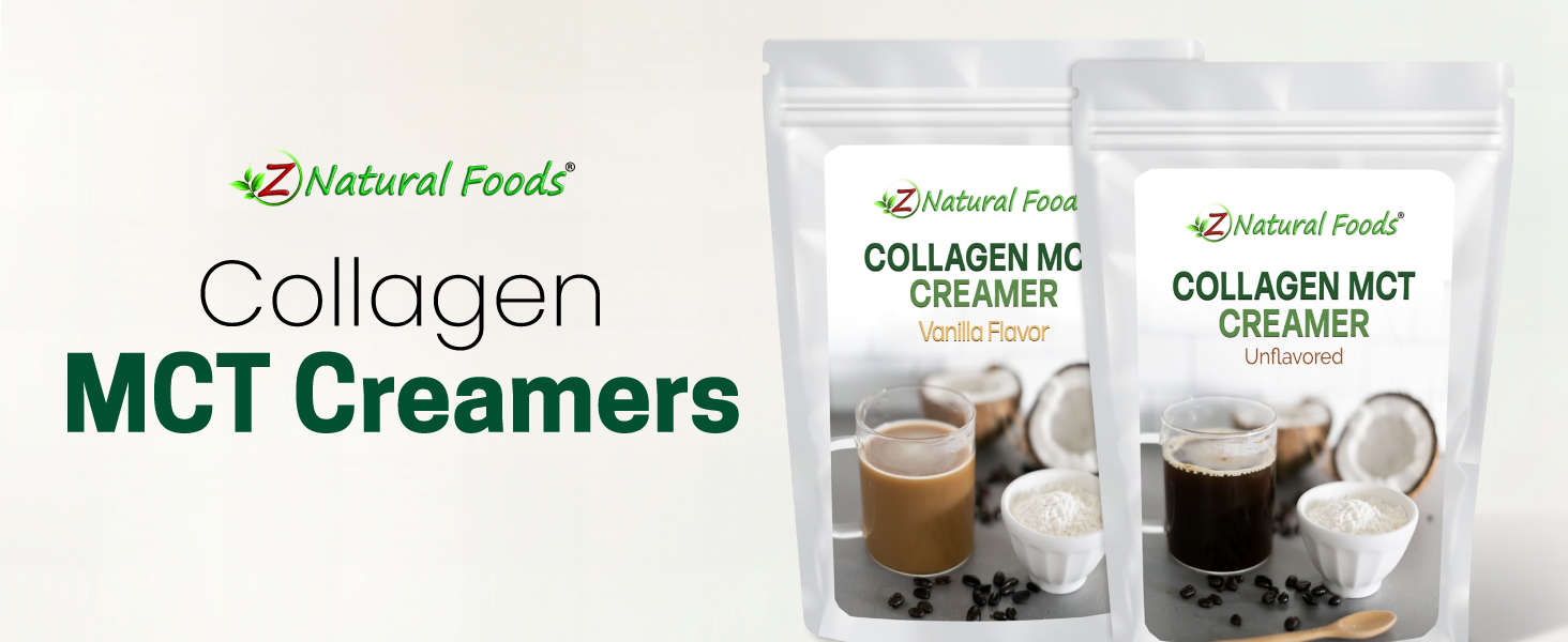 Collagen MCT Oil Creamer, Nutrient-Packed Vanilla Creamer for Cooking &amp; Baking, Gluten Free, Non-GMO