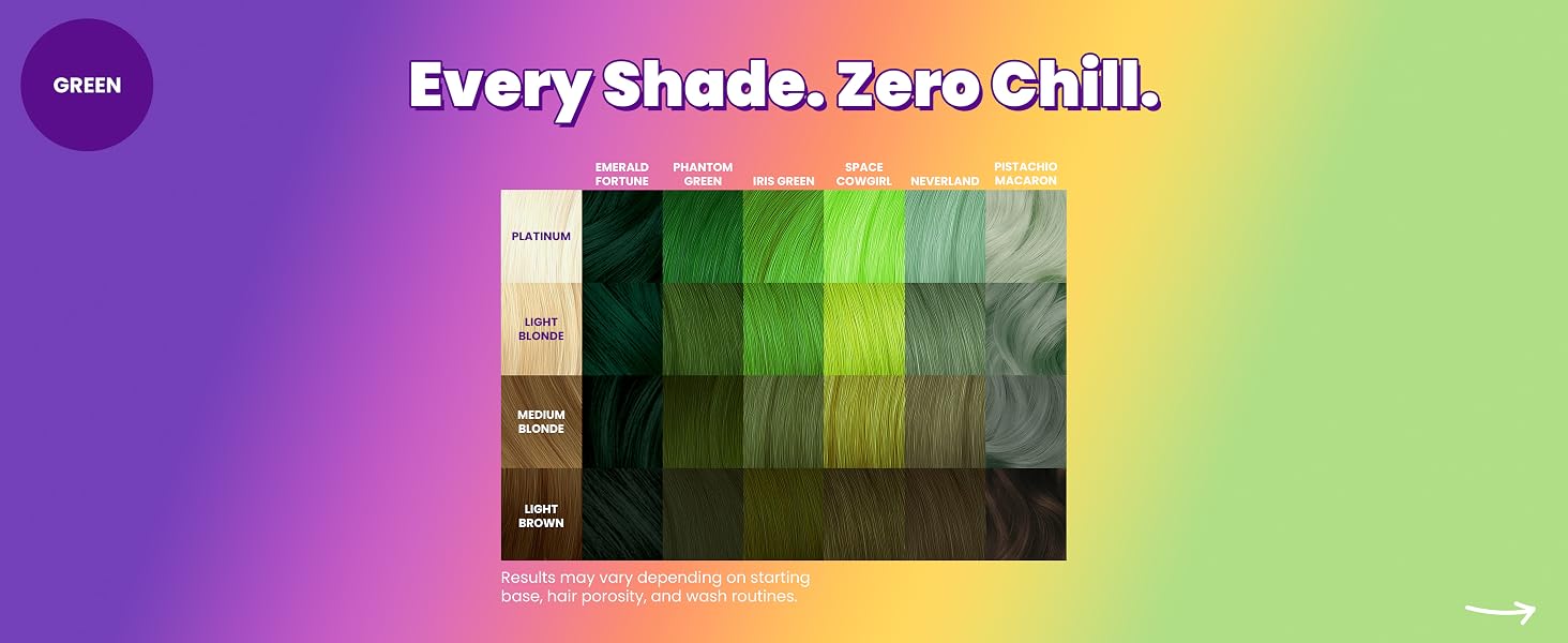 Every Shade. Zero Chill. Green.