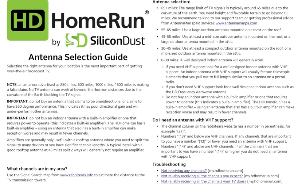 Antenna Selection Guide