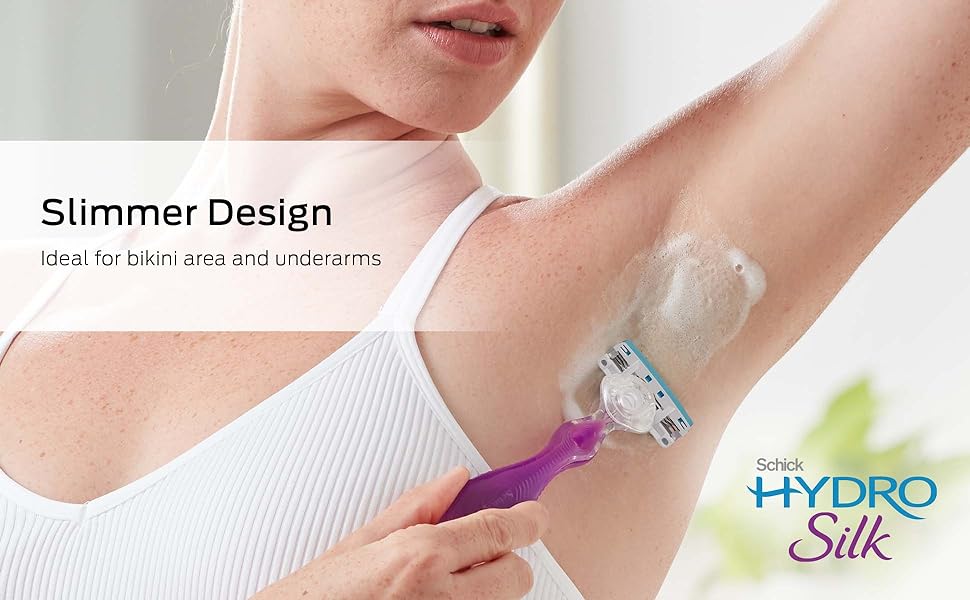 Schick Hydro Silk Razor 3 blade for Women legs underarms Venus Gillette smooth shave