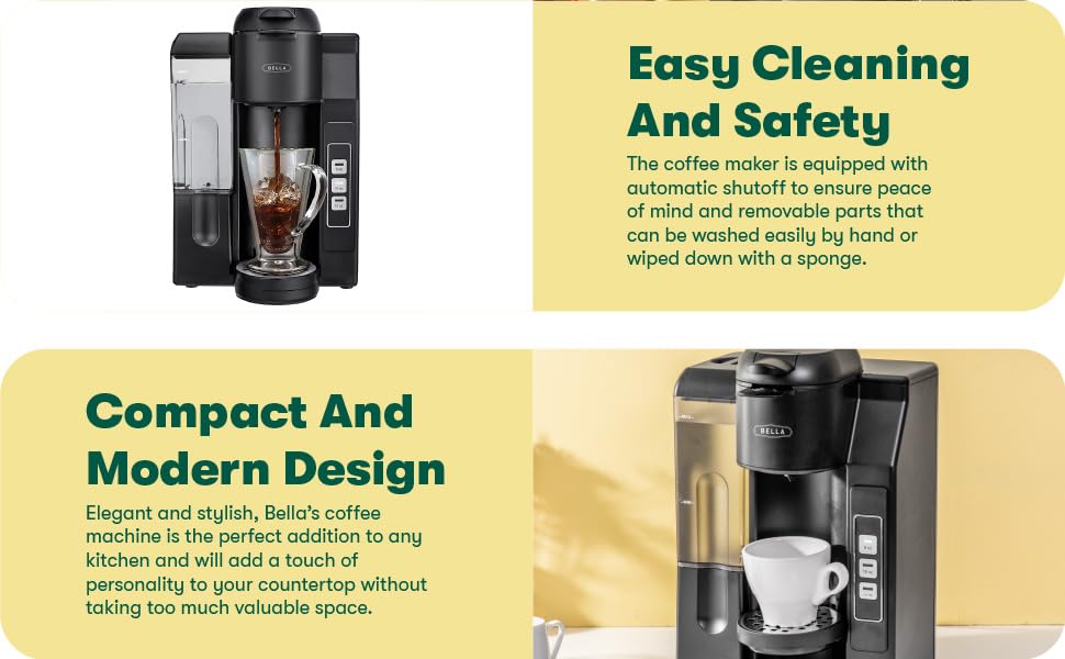 Benefit 2 Dishwasher Safe Parts + Compact Design