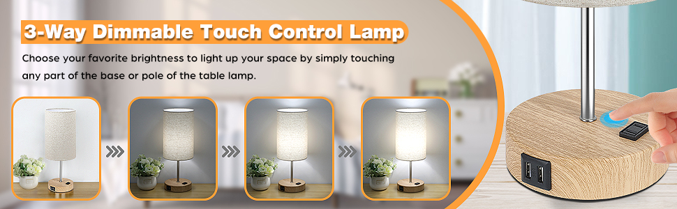 3-Way Touch Control Lamp