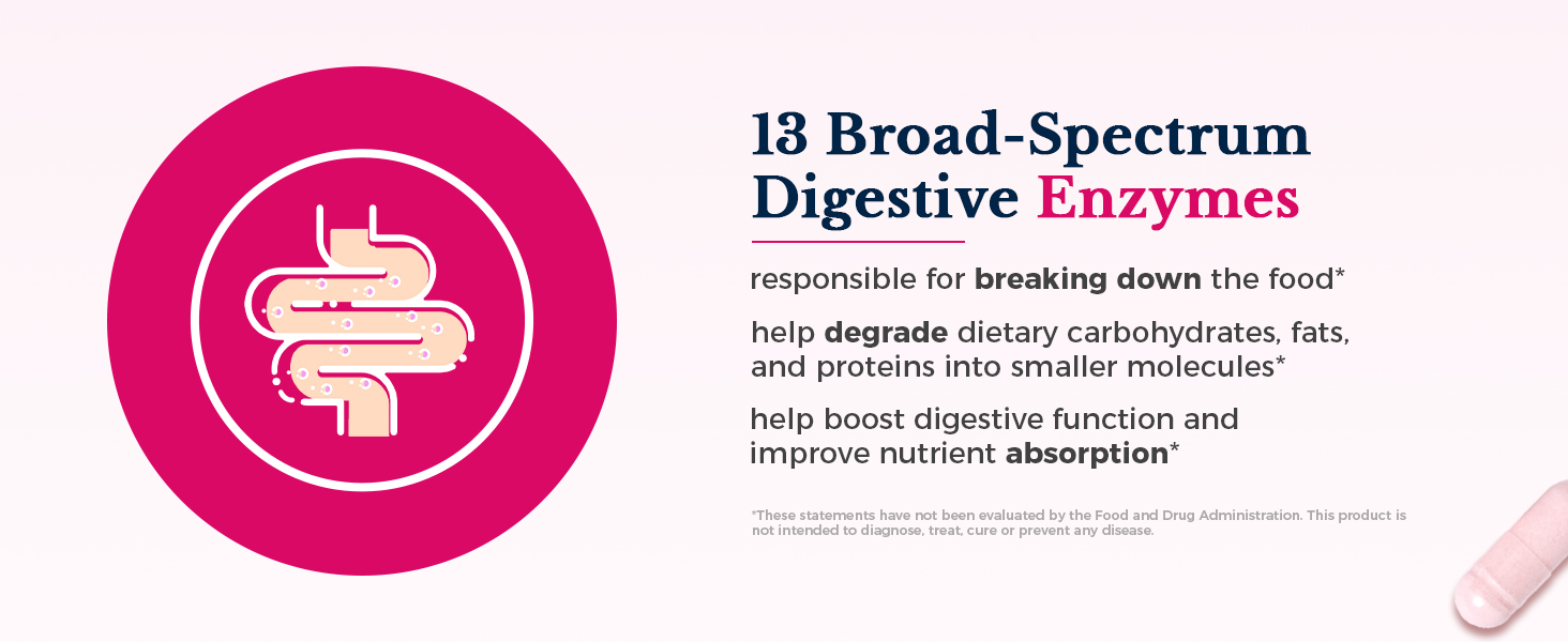 Vitalitown Women’s Probiotics contains 13 digestive enzymes for optimal digestive health*