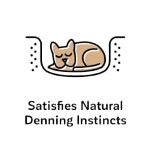 Satisfies natural denning instincts