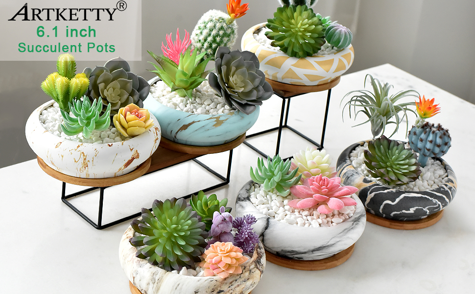 7.3 inch succulent planter pots