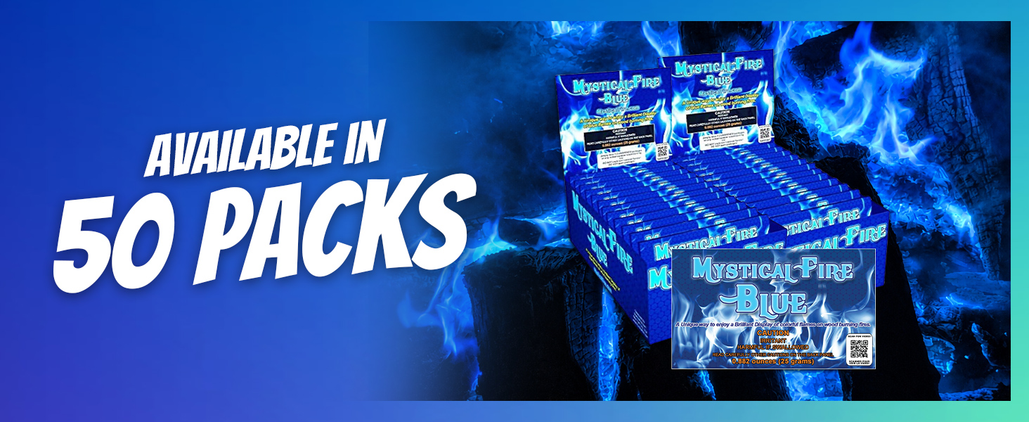 Mystical Fire Blue Color Changing Packets- Blue Flames
