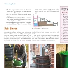 Conserving water rain barrels