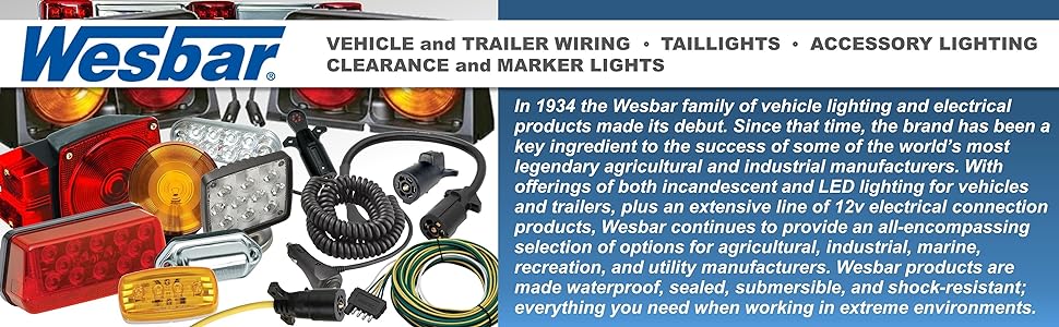 Wesbar Vehicle Truck Trailer Lights Lighting Taillights Clearance Marker Lights