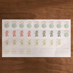 Set of 180 American Mahjong Tile Decal Stickers