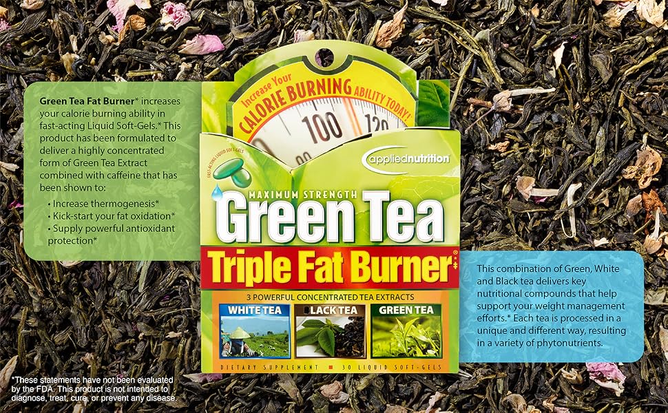green tea triple fat burner applied nutrition