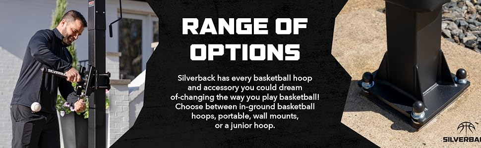 Range of Options - Silverback has every basketball hoop and accessory you could dream of.