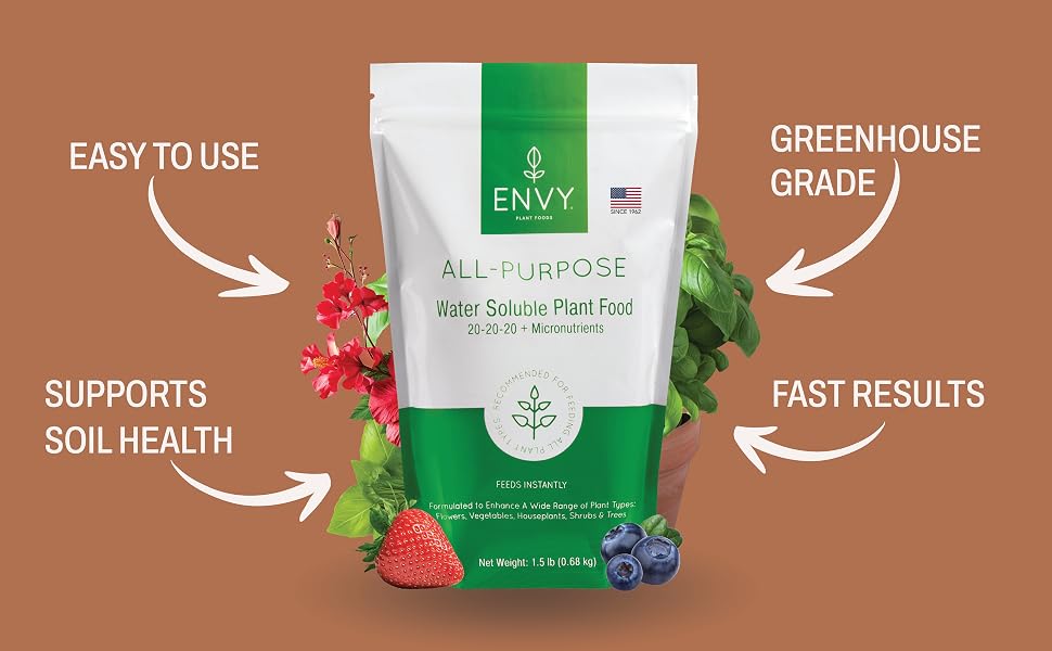 Fun image showing how ENVY Plant Foods is a fertilizer for families and farmers blended in Chicago