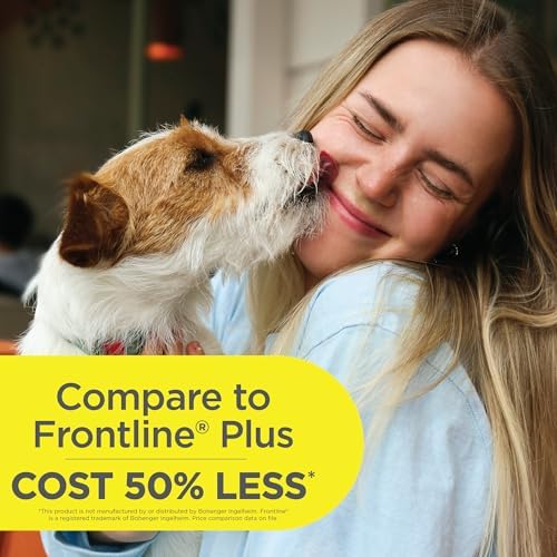 FirstAct Plus Flea Treatment for Dogs, Extra Large Dogs 89+ lbs, 3 Doses, Same Active Ingredients as Frontline Plus Flea and Tick Prevention for Dogs