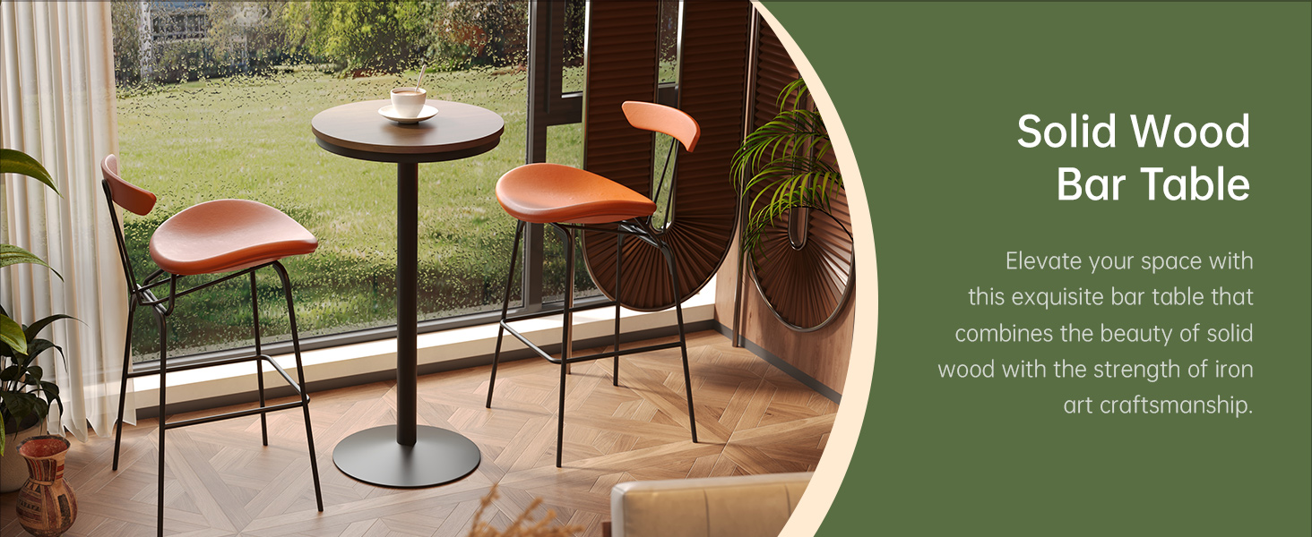 Solid Wood Bar Table