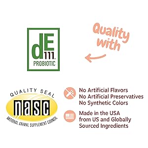 NASC Certification dE111 branded ingredient, Made in the USA cat allergy medicine for cats