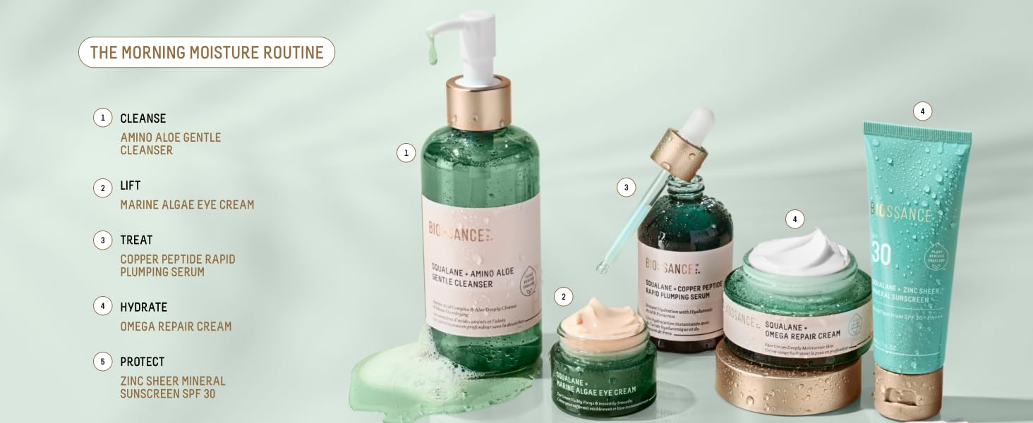 The morning moisture routine