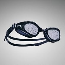 Image of mens and womens swim goggles with text reading watertight seal.