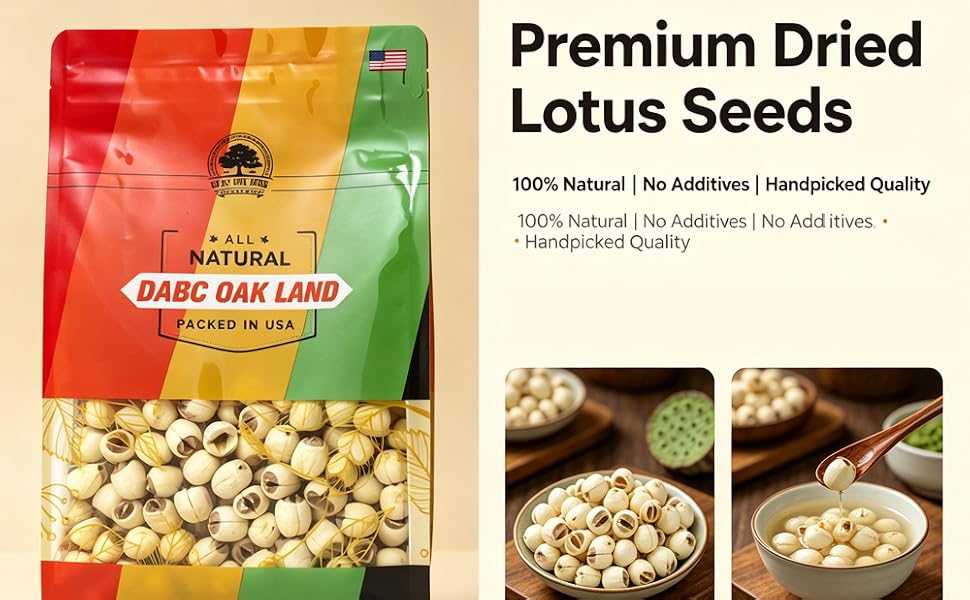 Dried Lotus Seeds, Dried White Lotus Seeds Lian ZI, Rich In Methionine