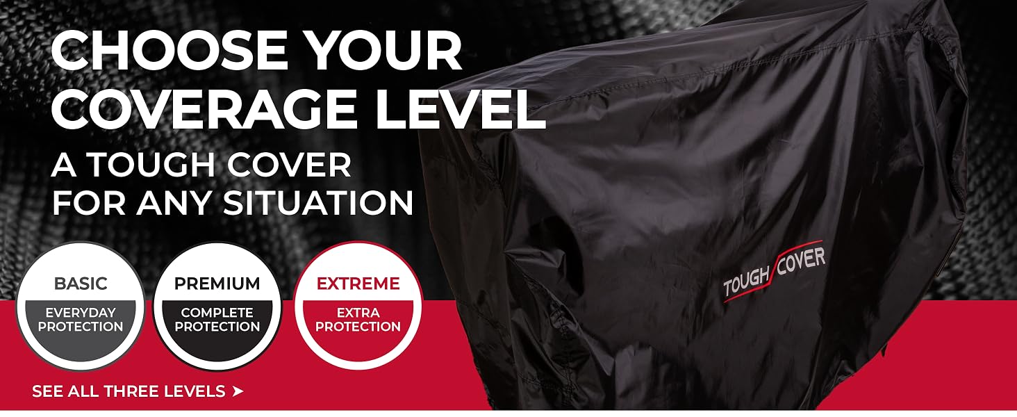 Tough Cover Riding Lawn Mower Cover, Extreme. 600D Marine Grade, Universal Fit Tractor, Heavy Duty