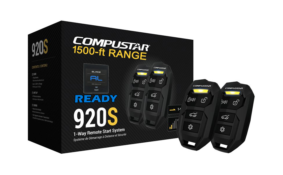Compustar CS920-S (920S) 1-way Remote Start and Keyless Entry System with 1500-ft Range