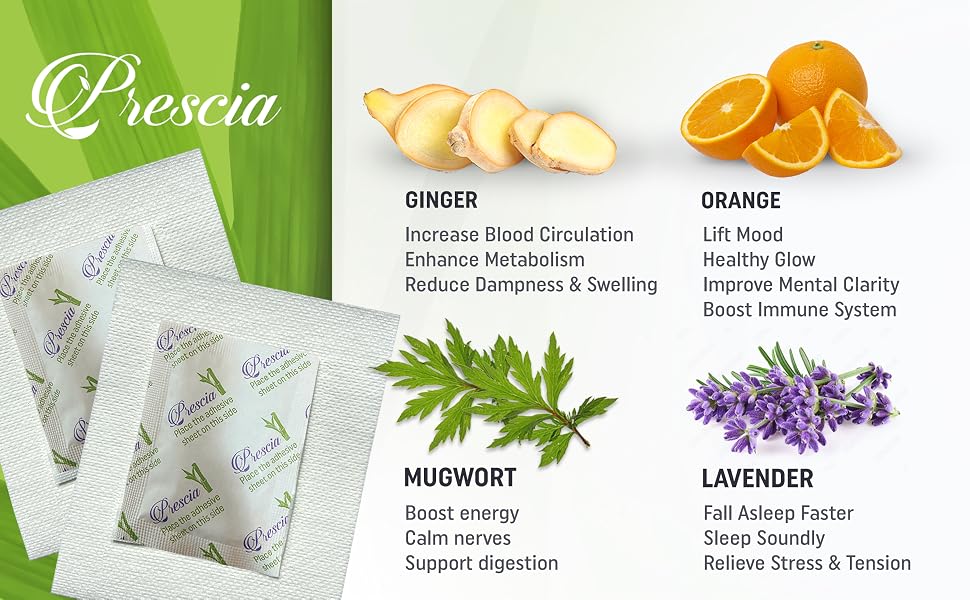 Premium Ingredients, Ginger, Mugwort, Orange, Lavender