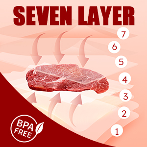 vacuum sealer bags 7 layer material