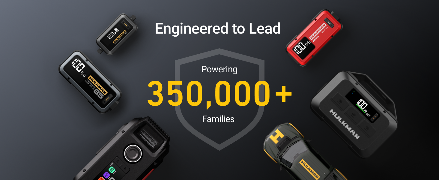 Engineered to Lead Powering 350000 Families jump starter