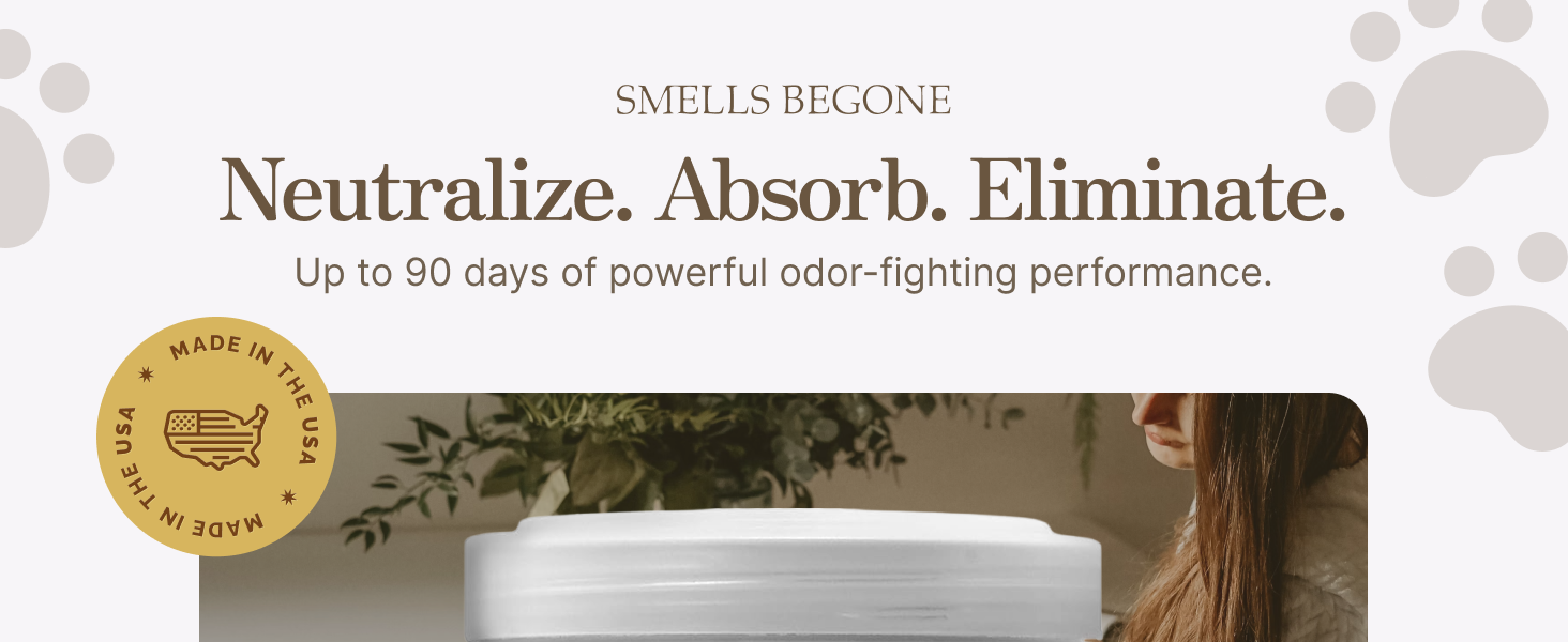 odor absorber eliminator for pet owners