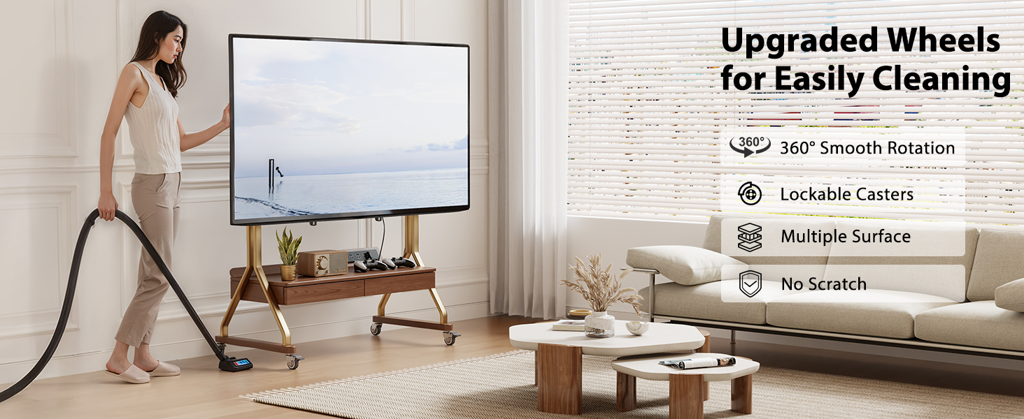 tv rolling cart