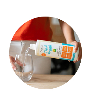 Oxyfresh non alcohol mouthwash won’t dry out your gum tissue or burn when you swish.