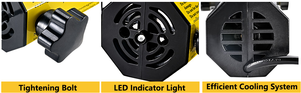 Induction bolt heater with ergonomically designed