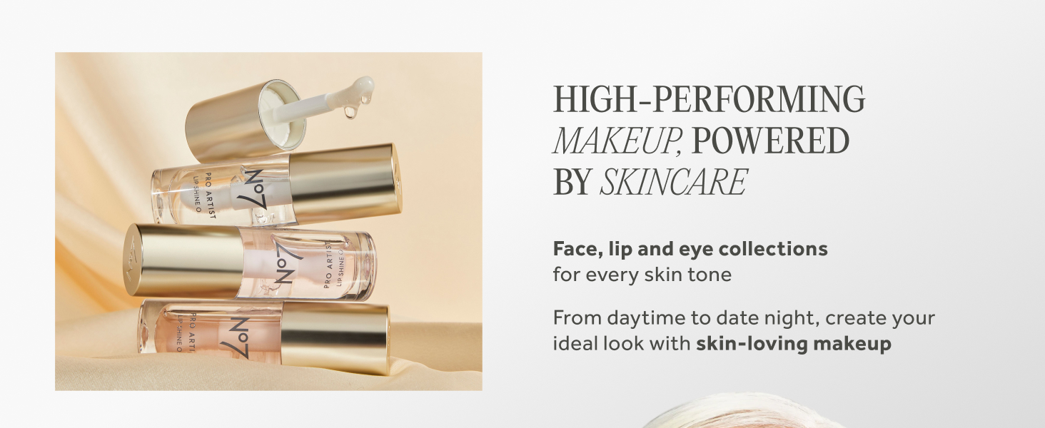 high-performing makeup powered by skincare for face, lips and eyes