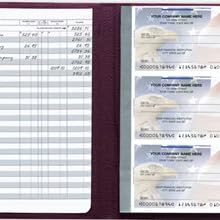 register with checks and cover