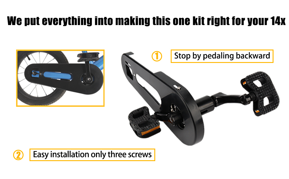 Balance Bike Pedal Kit、14x Pedal Kit