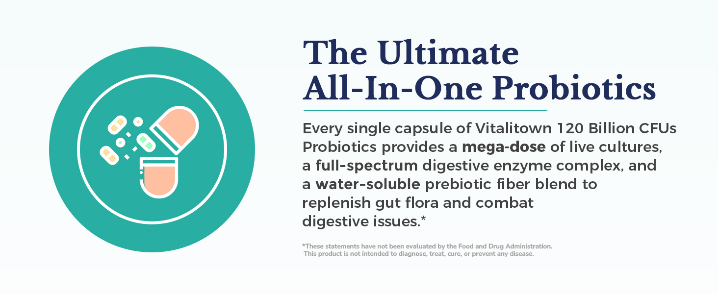Vitalitown Max Strength Probiotics contains 36 unique strains for multiple health benefits*