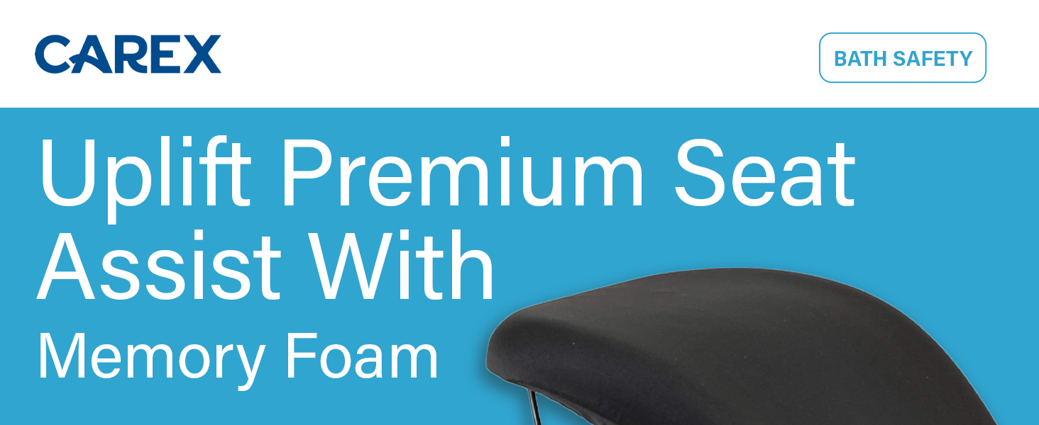 Carex Premium Uplift Seat Assist with Memory Foam