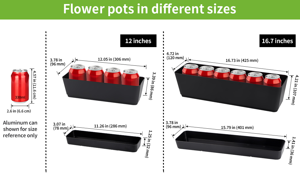 different size