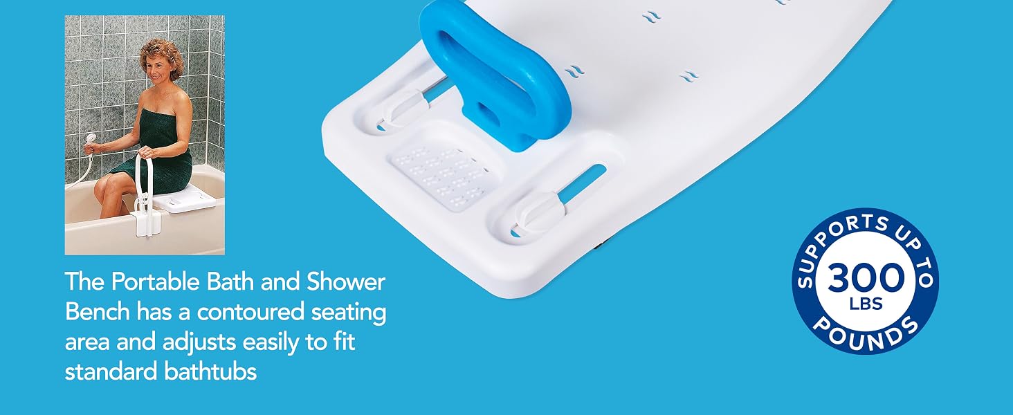 Comfortable Contoured Seating Area with 300 Pound Weight Capacity