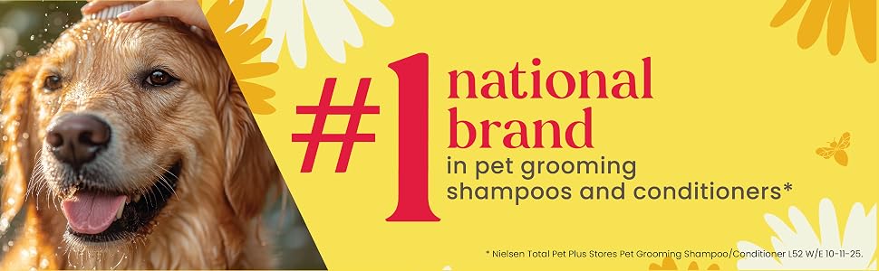 No. 1 National Brand in pet grooming shampoos and conditioners