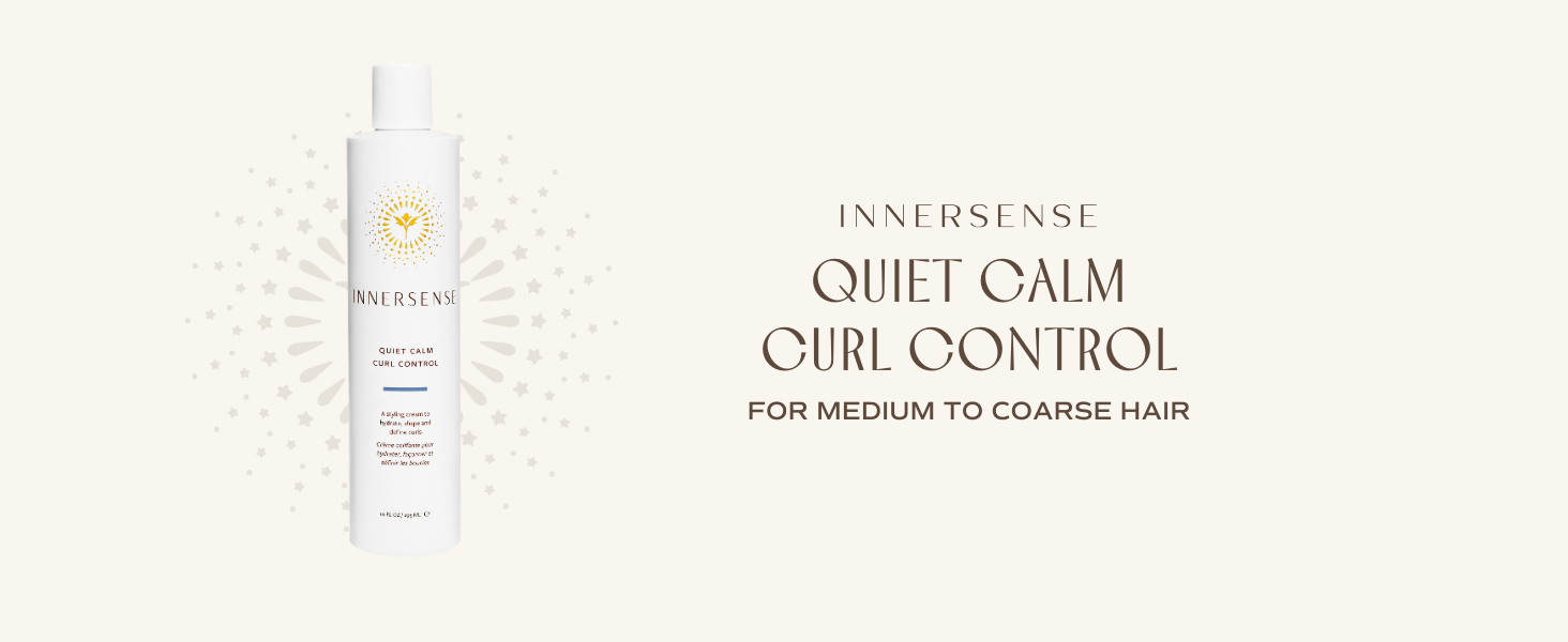 Innersense Beauty Quiet Calm Curl Control for medium to coarse hair.