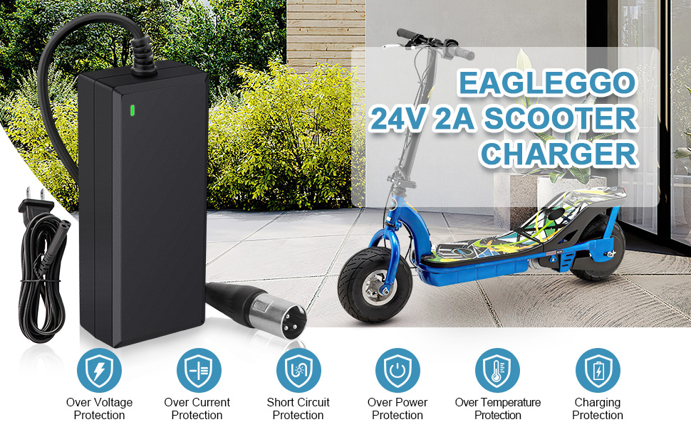 24v2a scooter battery charger