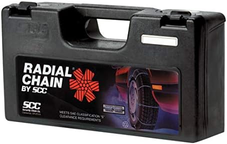 SCC SC1032 Radial Chain Cable Traction Tire Chain, Silver, Set of 2