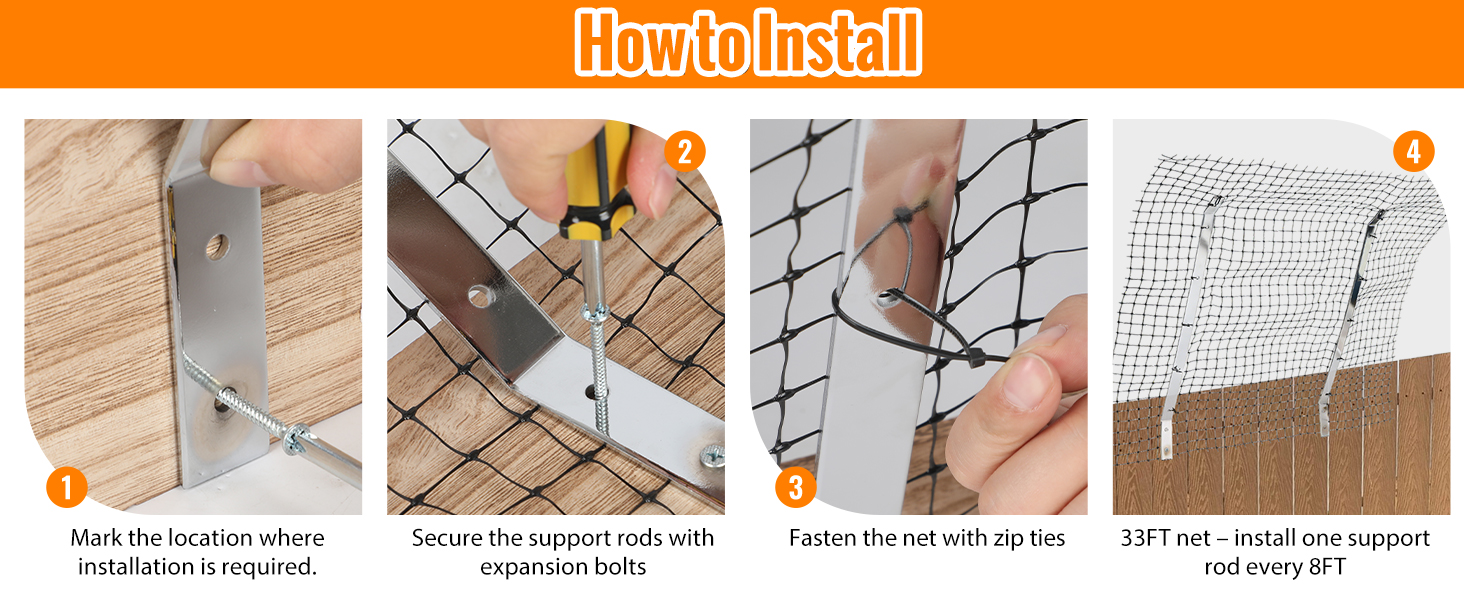 Cat Fence Retrofit System Curved Fence Extenders Anti-Climb Jump Outdoor Barrier