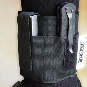 Ankle Holster Magazine Carrier for Concealed Carry for gun magazines, Knife, Flashlight, Multi-Tool