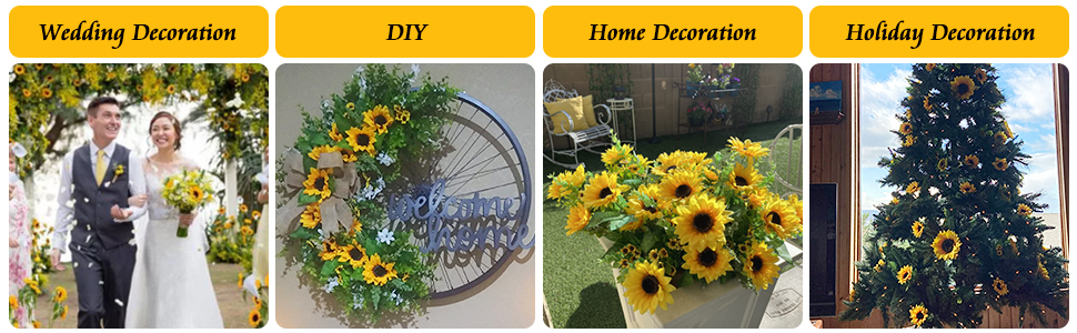 artificial sunflowers