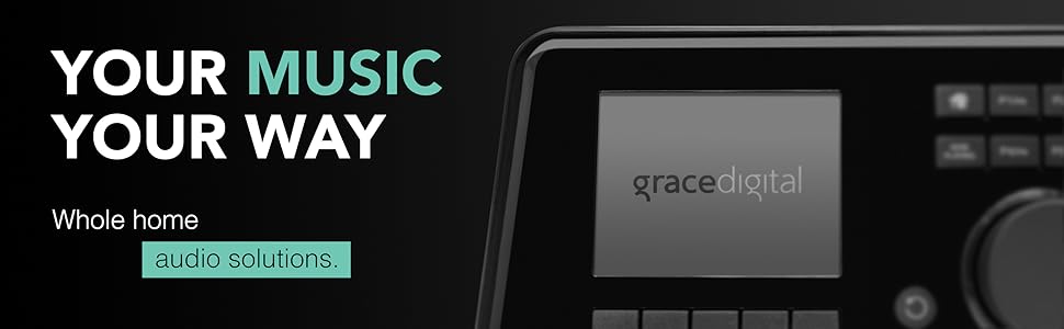 Grace Link. Your music. Your way. Whole home audio solutions.