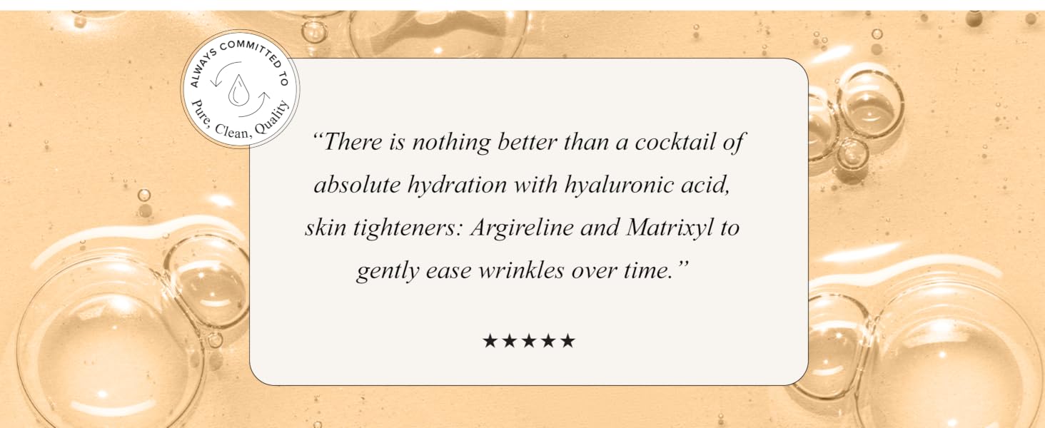 argireline and matrixyl 30000 gently eases wrinkles over time